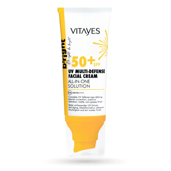 VITAYES SPF 50+ Daugiafunkcinis aukštos apsaugos drėkinamasis veido kremas