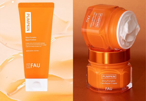 FAU SHINY PUMPKIN REPAIR ESSENCE (serumas) + FAU SHINY CERA REPAIR CREAM