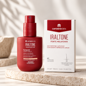IRALTONE plaukų stiprinimo kompleksas – FORTE MELATONIN + PERFECT10